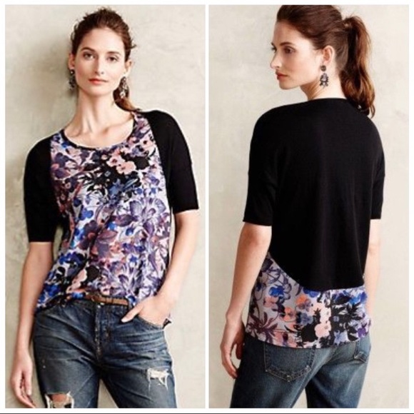 Anthropologie Tops - Anthropologie Yellow Bird Last Act Pullover S